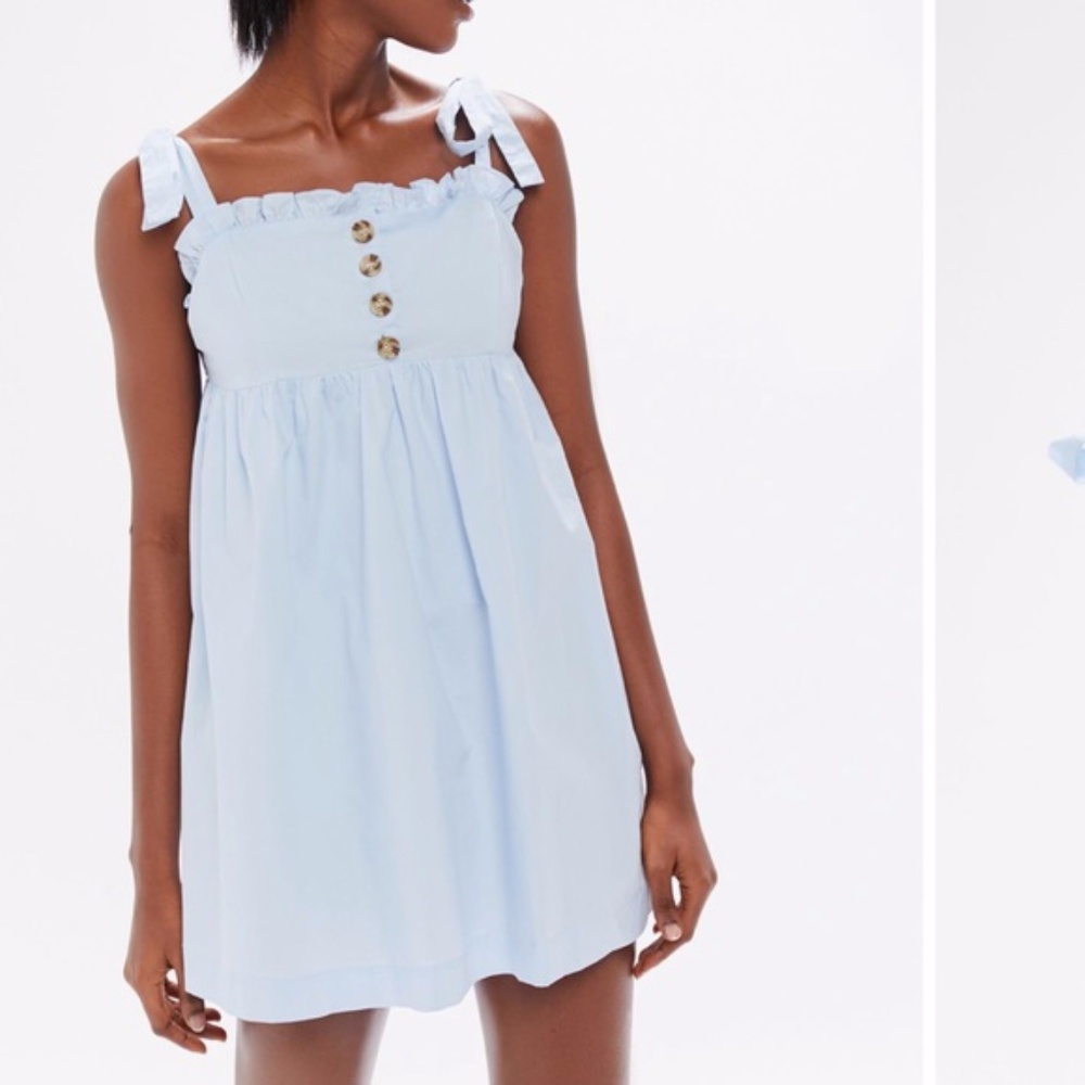 URBAN OUTFITTERS BLUE BABYDOLL DRESS